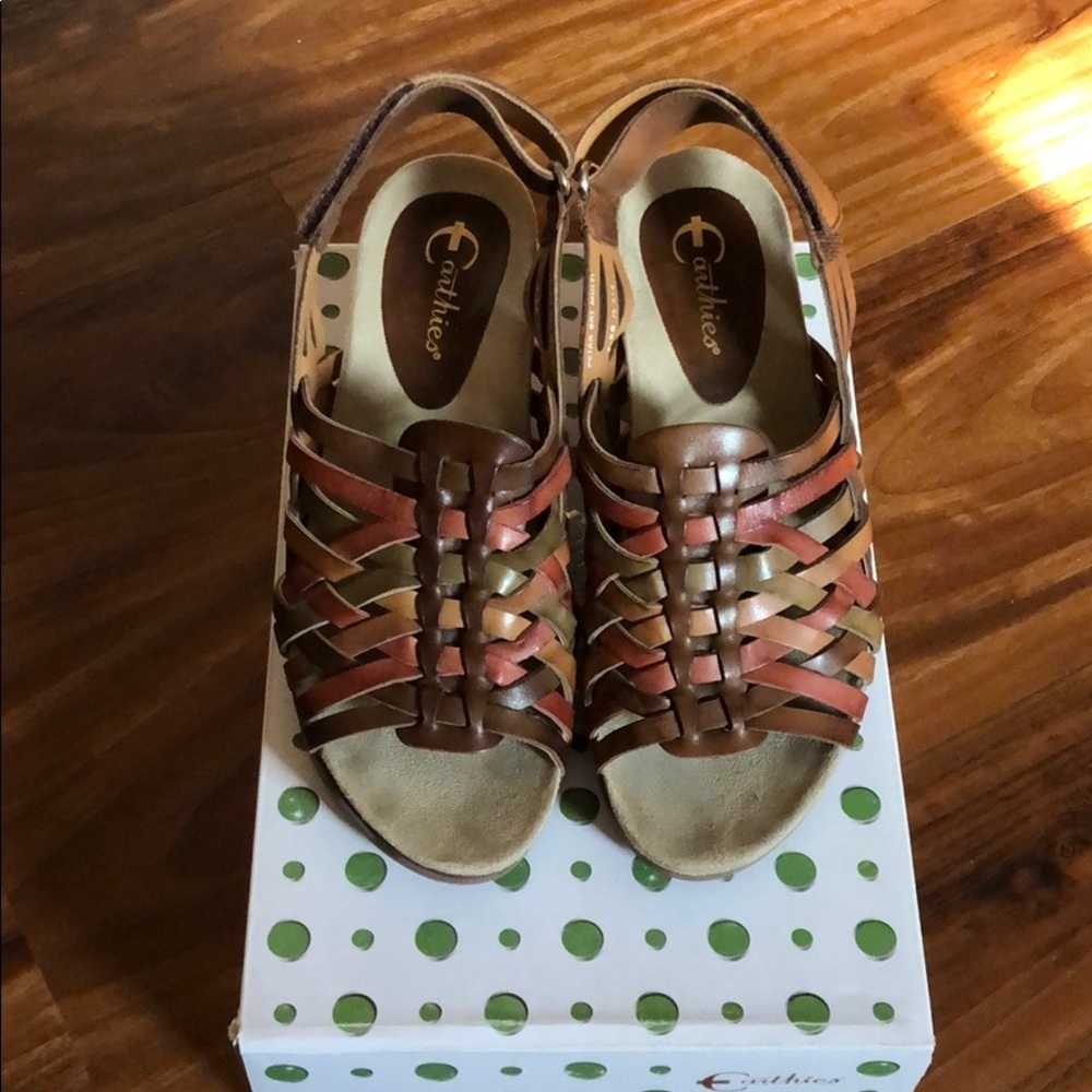 Earthies multi colored wedge Shoes